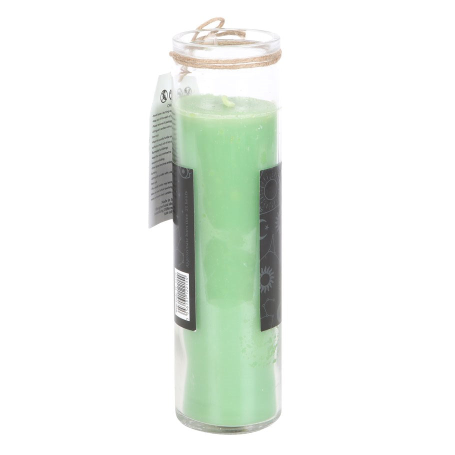 Bougie tube magique « Chance » au thé vert