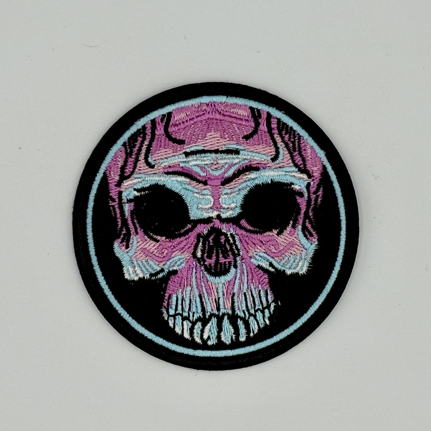 Patch Skull blue- purple