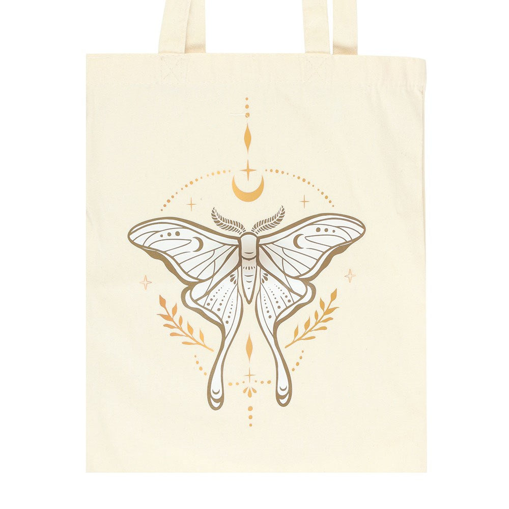 Light Luna Moth Polycotton Tote Bag