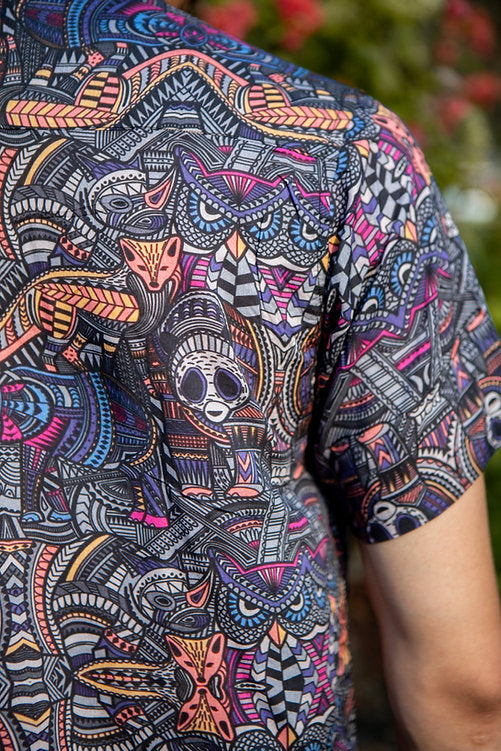 Bamboo Shirts | Trippy Psychedelic Animal Print Shirt