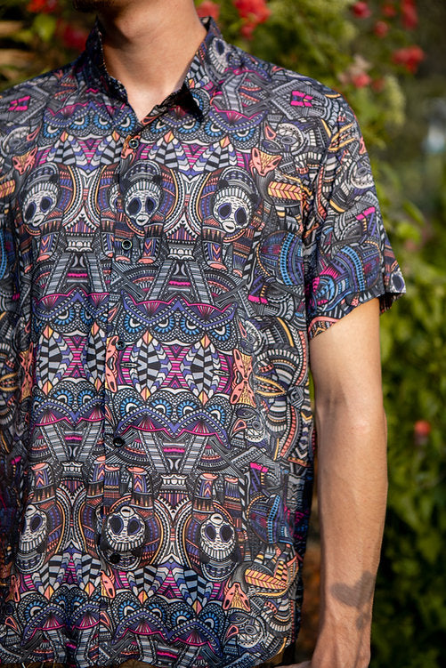 Bamboo Shirts | Trippy Psychedelic Animal Print Shirt