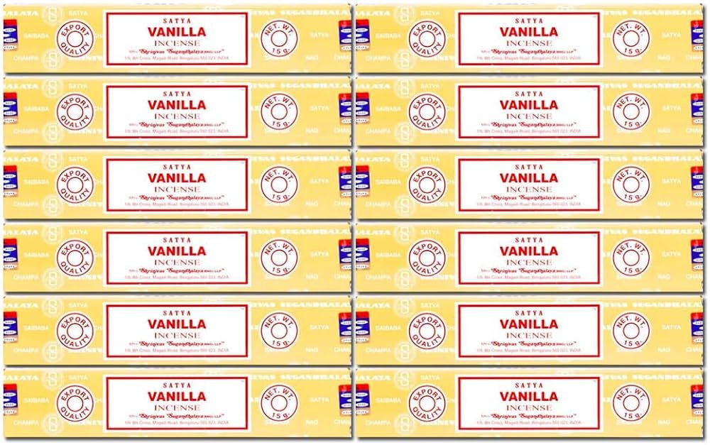 Satya Nag Champa Bâtons d'encens vanille 15 grammes