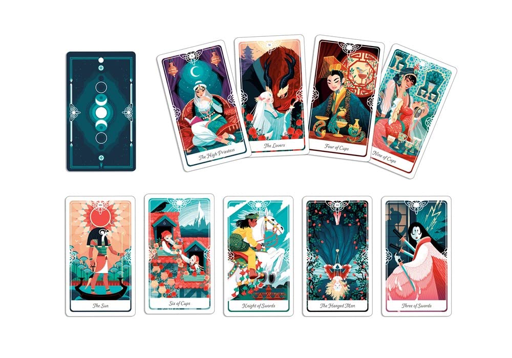 Tarot du Divin : Un jeu et un guide inspirés des divinités, du folklore et des contes de fées du monde entier : Cartes de Tarot