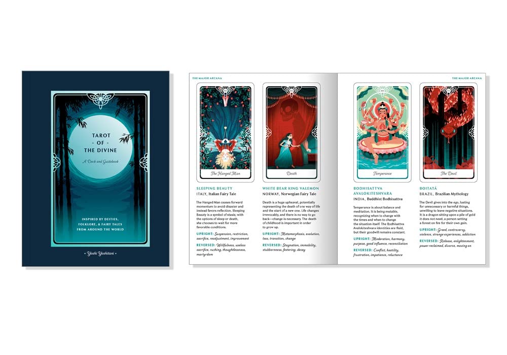 Tarot du Divin : Un jeu et un guide inspirés des divinités, du folklore et des contes de fées du monde entier : Cartes de Tarot