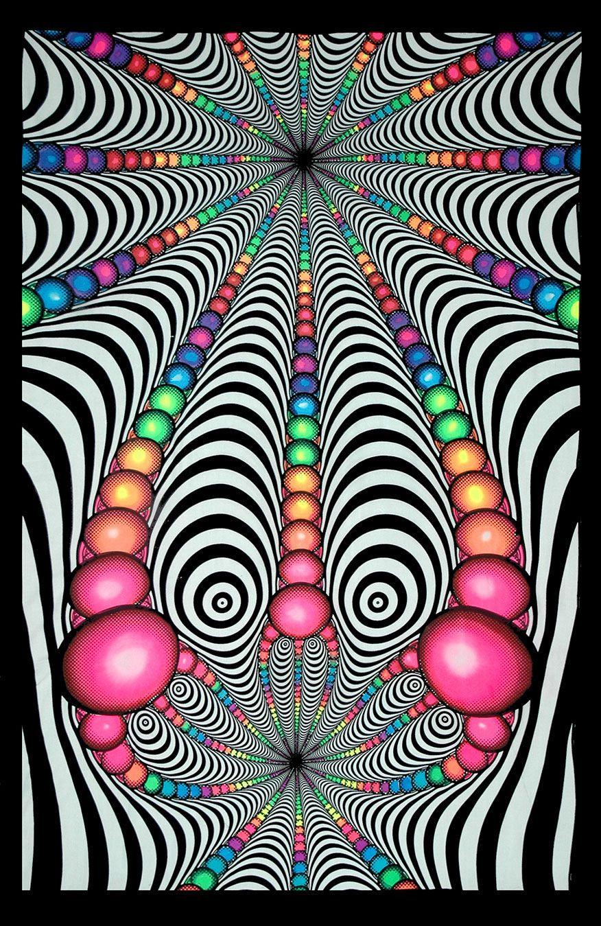 Tenture murale UV : Psyblaster Fractal