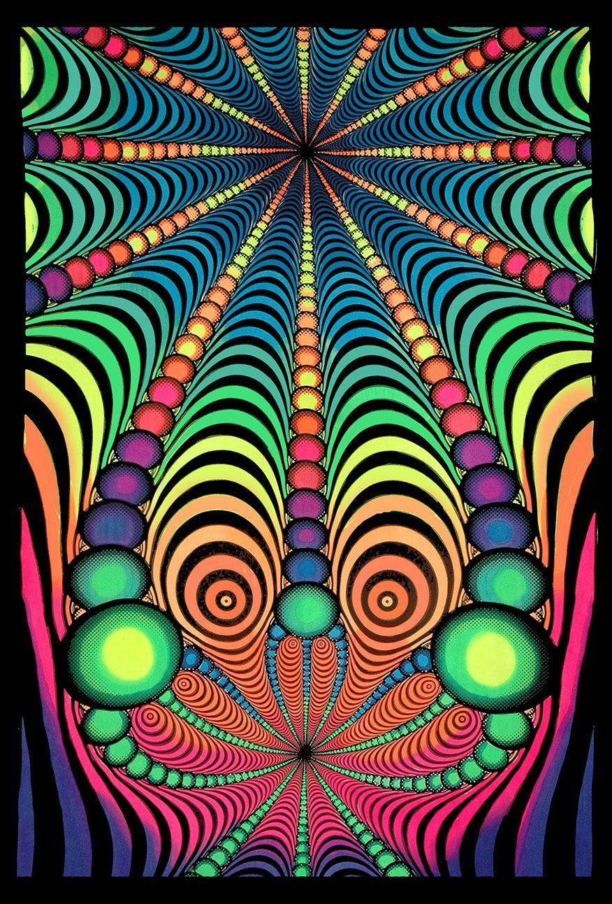 Tenture murale UV : Psyblaster Rainbow
