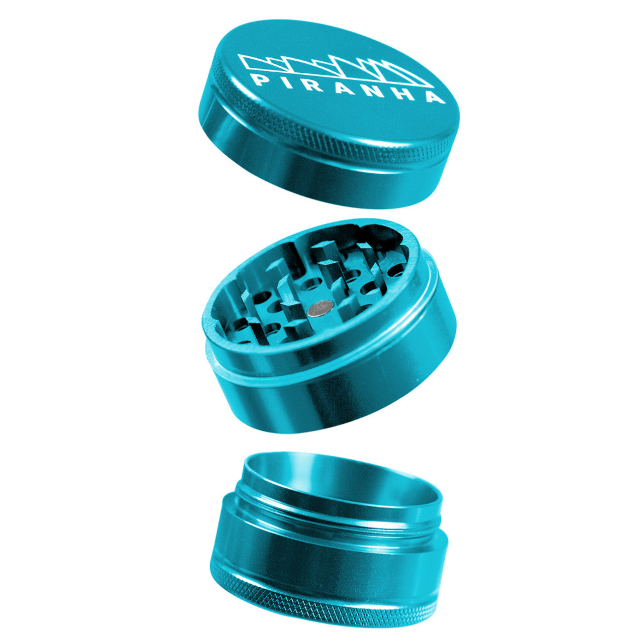 3-Piece Grinder w/ Storage by Piranha - 2.0"