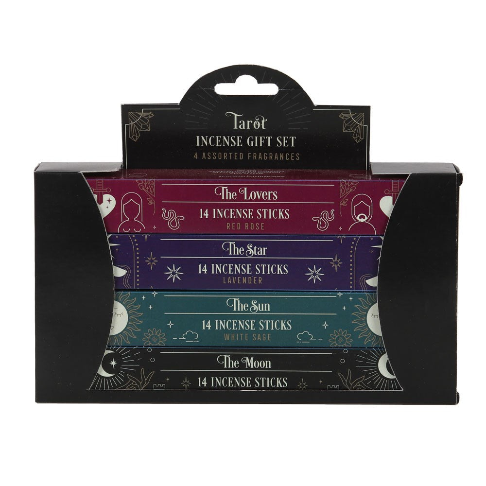 Coffret cadeau de bâtonnets d'encens pour cartes de tarot