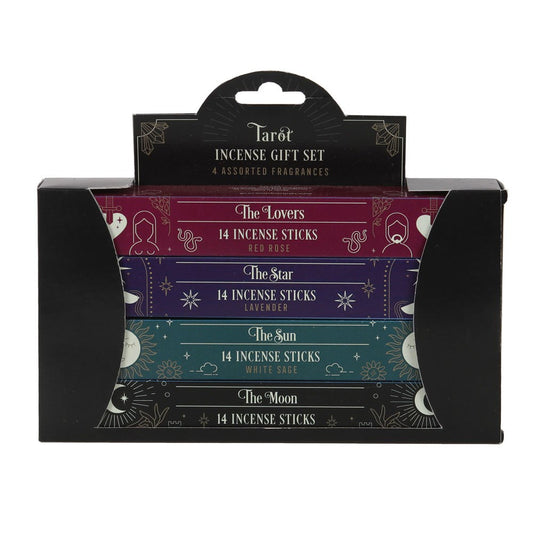 Coffret cadeau de bâtonnets d'encens pour cartes de tarot