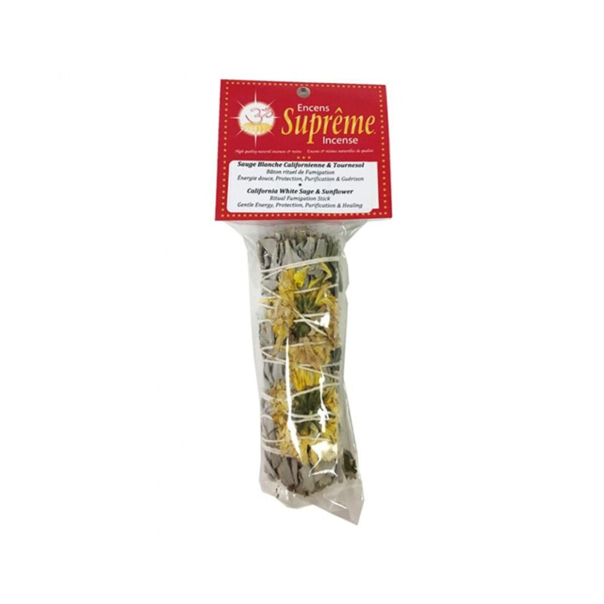 Sauge blanche 4" avec tournesol