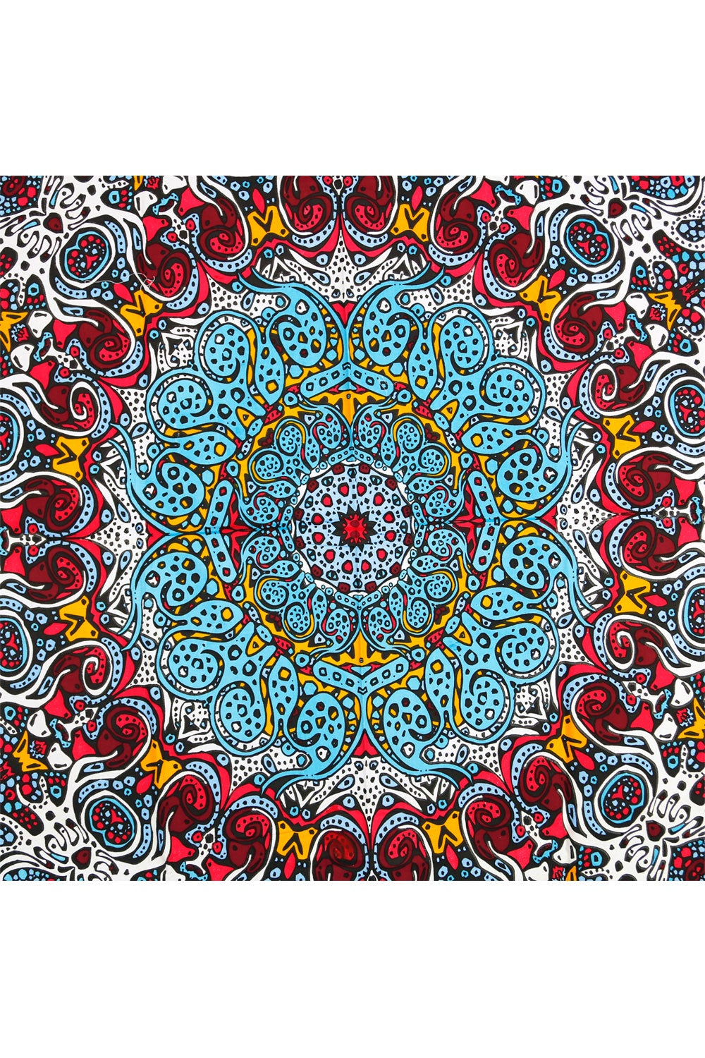 Tapisserie 3D phosphorescente à motif de soleil 60 x 90 cm - Œuvre de Chris Pinkerton