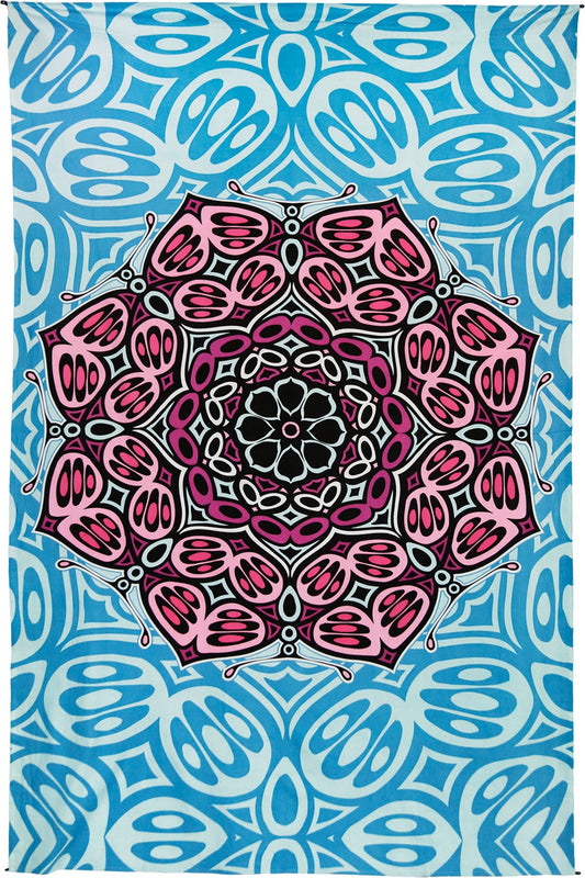 Moth Mandala Tapestry 60x90" - Artwork by Rick Sinnett