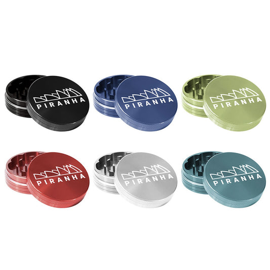 2-Piece Grinder by Piranha - 2.5" - Black