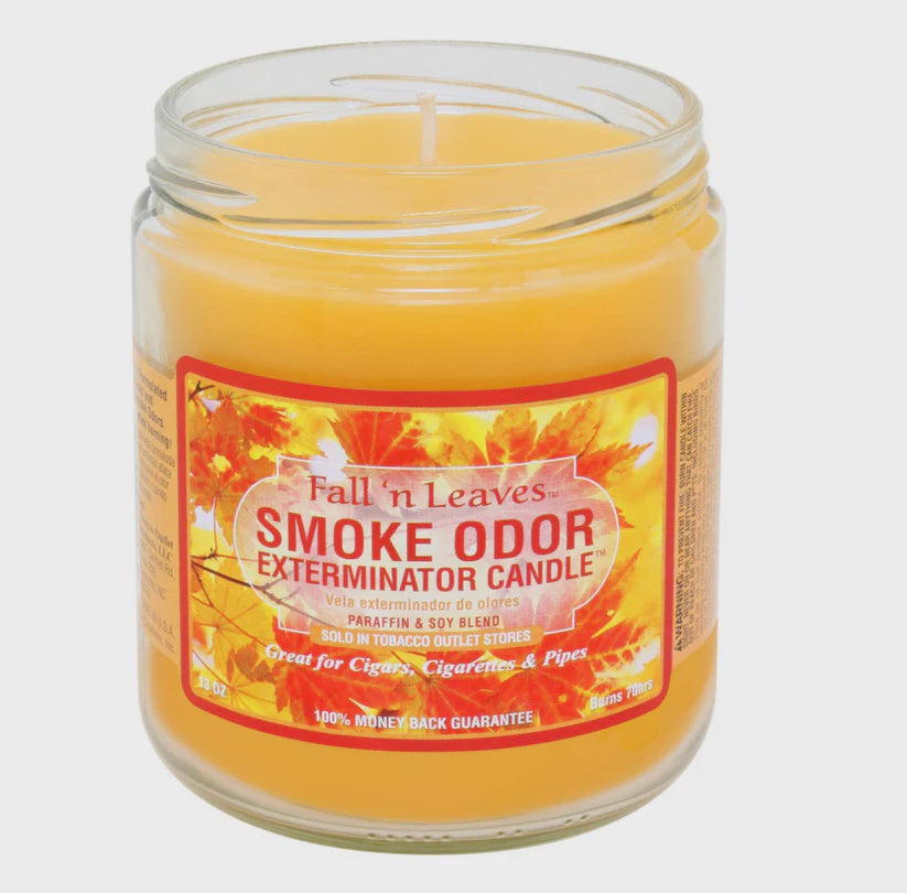 13oz Smoke Odor Fall N Leaves Exterminator Candle *Fall Seasonal*