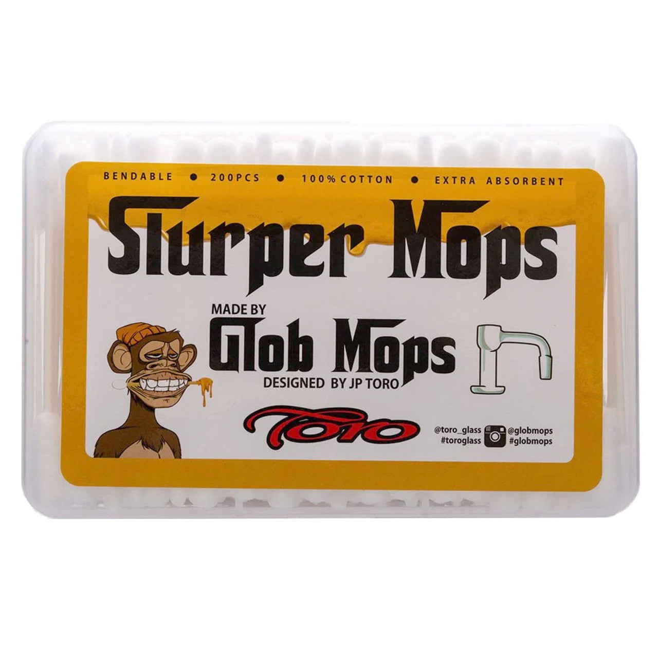 Glob Mops Slurper Mops Cotton Swabs Extra Absorbent, Pack of 20