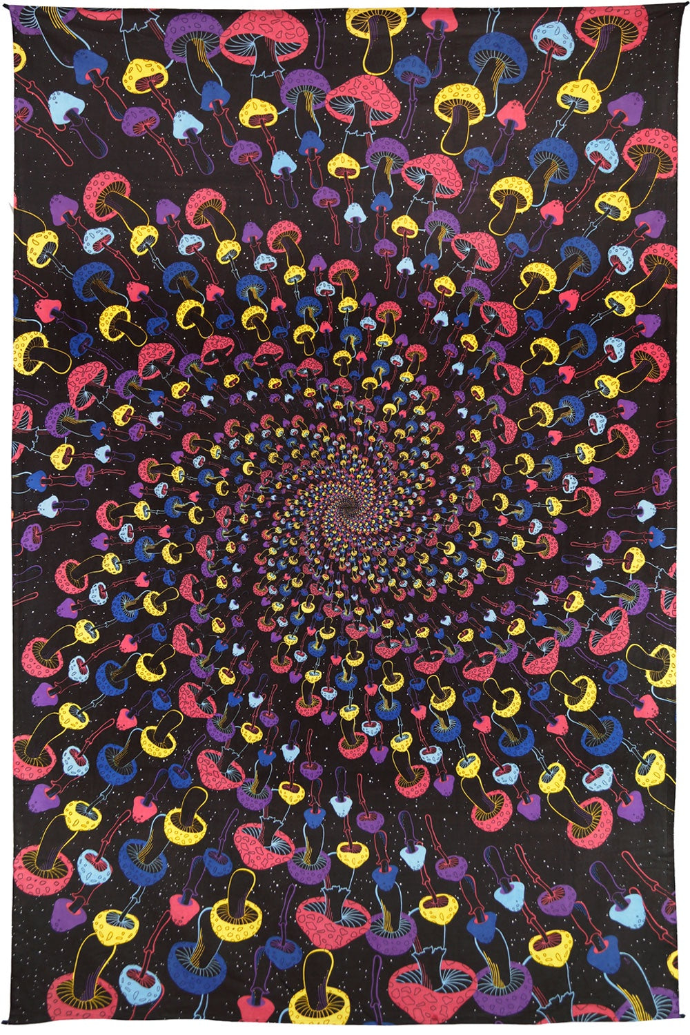 Tapisserie spirale 3D Champignons 60x90