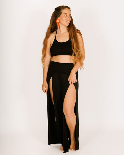 Perfect Set Long Slit Skirt And Top