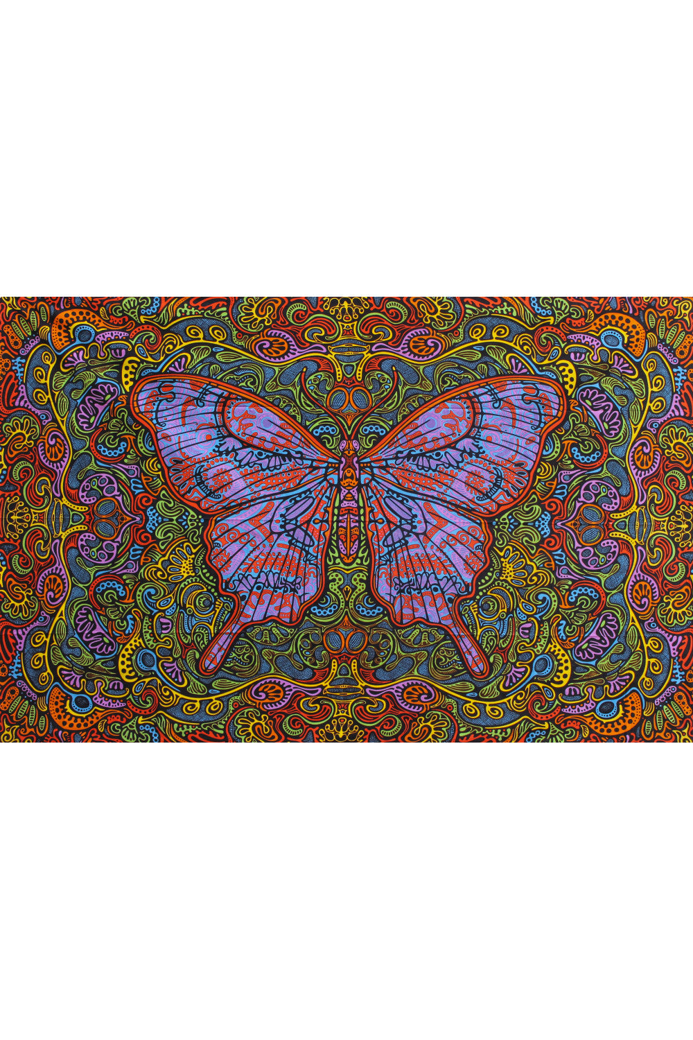 3D Butterfly Daydream Mini Tapestry 45X30 Art by Chris Pinkerton