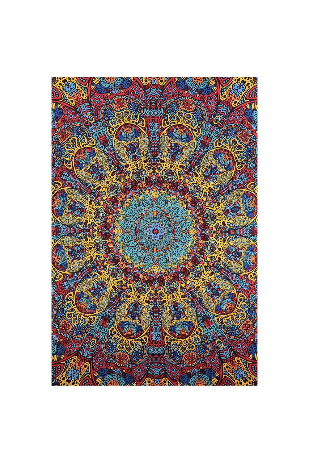 3D Psychedelic Sunburst Mini Tapestry 30x45 - Art by Chris Pinkerton