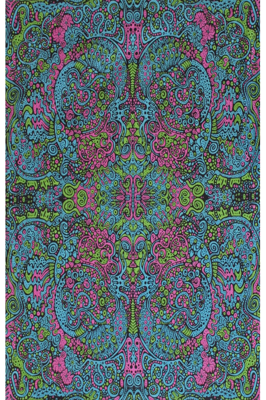 3D Psychedelic Liquid E Tapestry 60x90 - Art by Chris Pinkerton