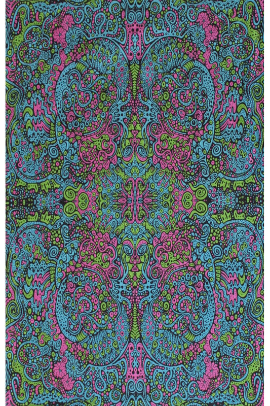 3D Psychedelic Liquid E Tapestry 60x90 - Art by Chris Pinkerton