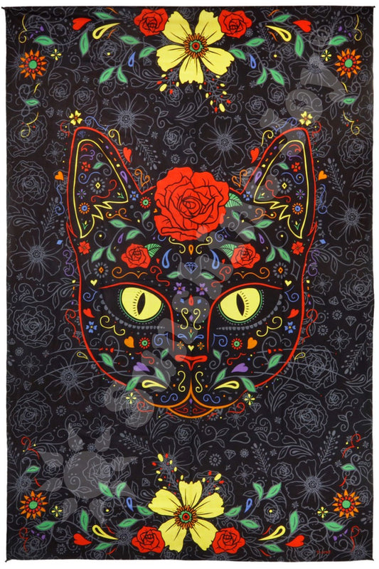 3D Sugar Kitty Tapestry 60x90
