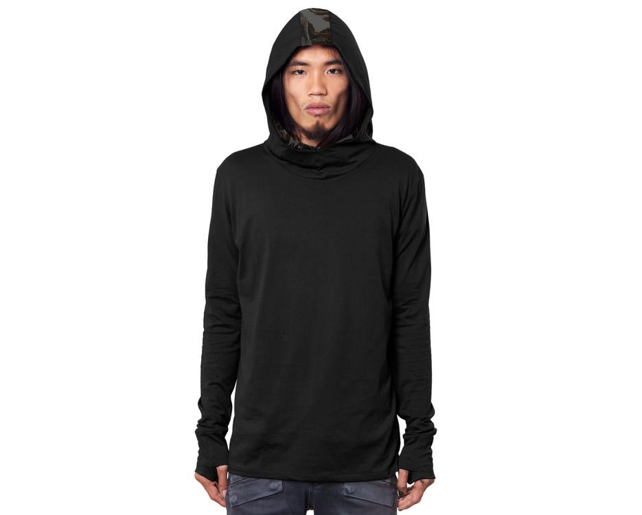 Kusary Long Sleeve Shirt with Hood