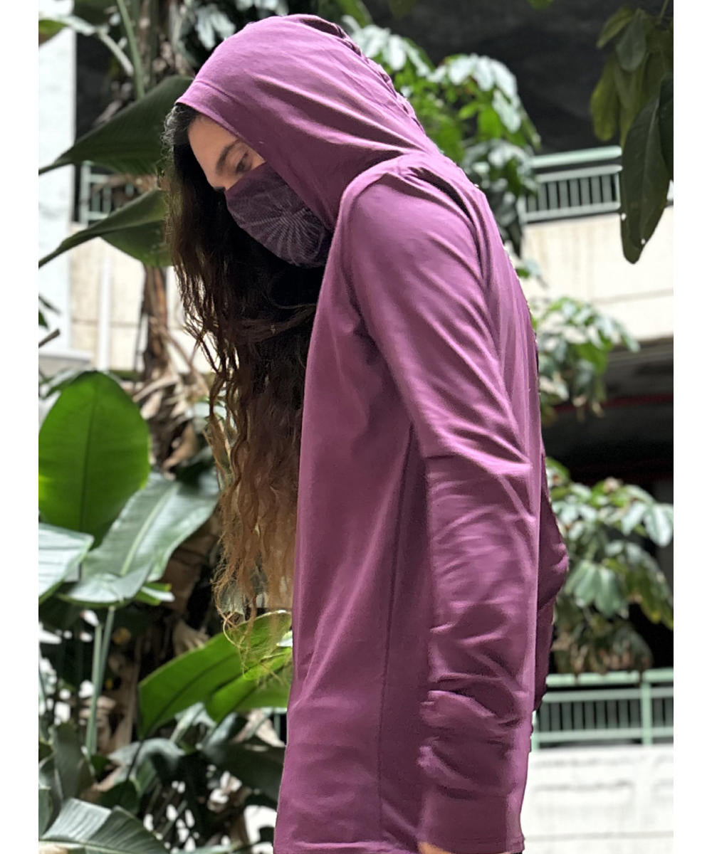 Kusary Long Sleeve Shirt with Hood