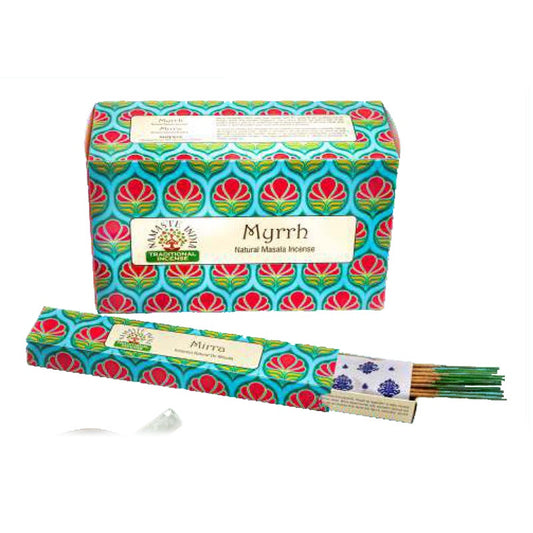 Myrrh Incense Sticks, Namaste India - 15 Gram