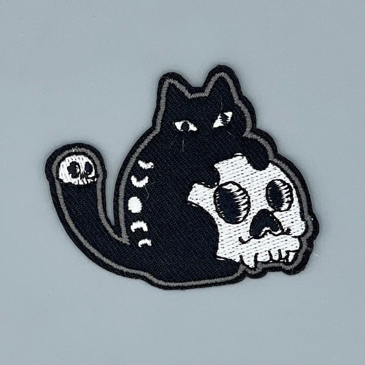 Patch Cat skull and moon phases