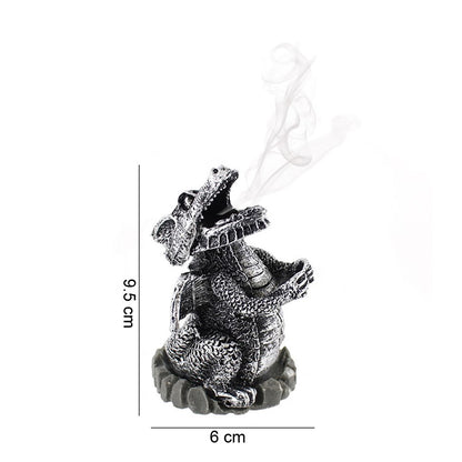 Silver Dragon Incense Cone Holder