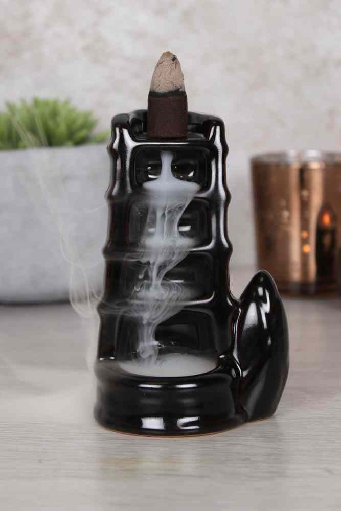 Split Bamboo Fountain Backflow Incense Burner