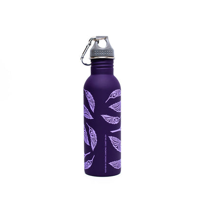 Water Bottle - Feather by Simone Diamond