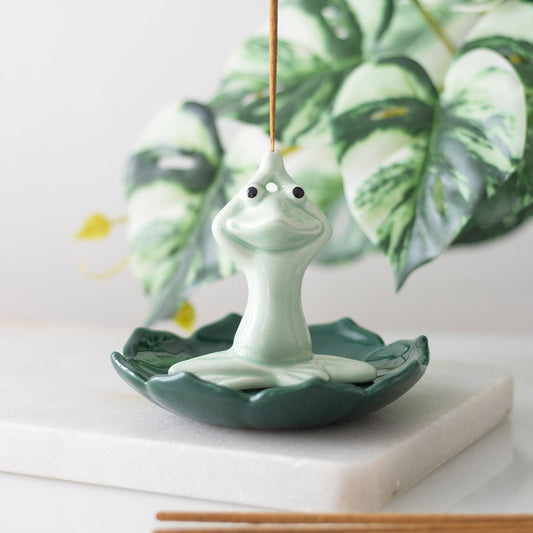 Yoga Frog Incense Stick Holder