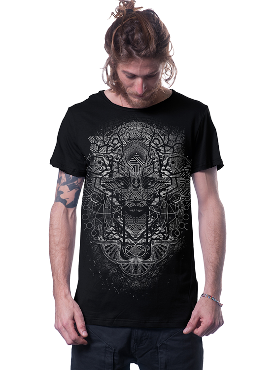 DIGITAL NATURE BLACK T-SHIRT