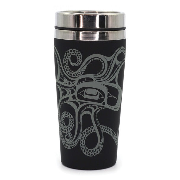 Travel Mug 16oz- Octopus (Nuu) by Ernest Swanson