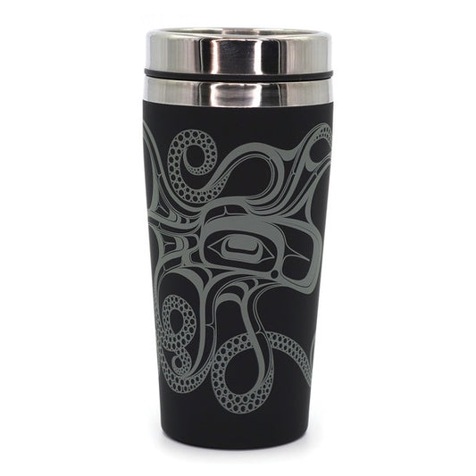 Travel Mug 16oz- Octopus (Nuu) by Ernest Swanson