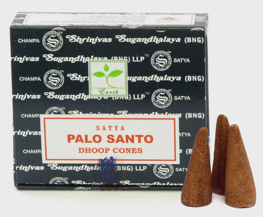 Palo Santo Satya Incense Cones - 12 cone pack