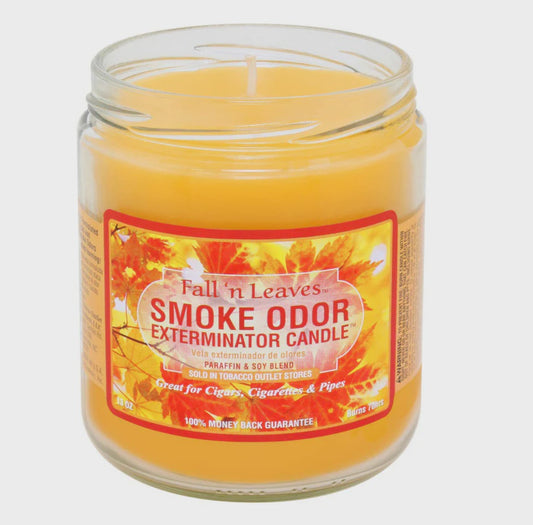 13oz Smoke Odor Fall N Leaves Exterminator Candle *Fall Seasonal*