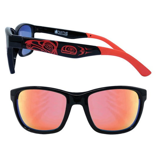 Sunglasses (Metallic Mirror Lens) - Raven and Light by Corey Bulpitt