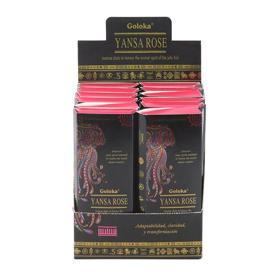 Goloka Animal Spirit Yansa Rose Incense Shots Pack