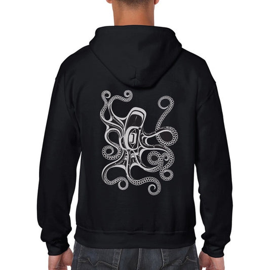 Zippered Hoodie - Octopus (Nuu) by Ernest Swanson